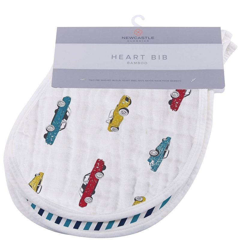 Ultimate Road Trip Bamboo Heart Bib 2PK