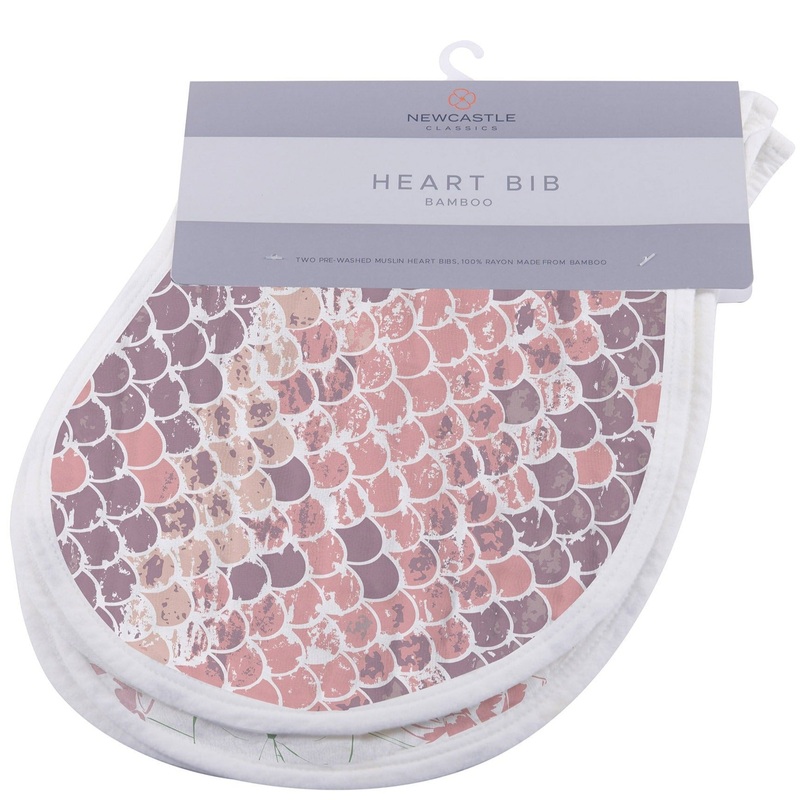 Under The Sea Bamboo Heart Bib 2PK