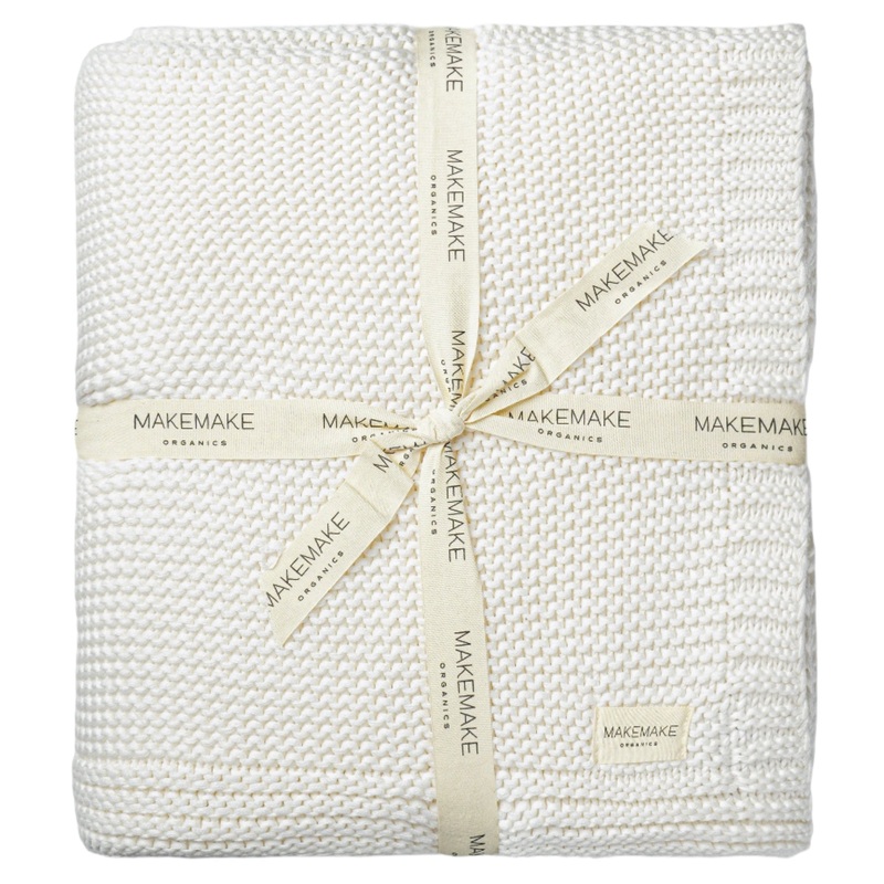 Chunky Knit Throw Blanket – Ivory
