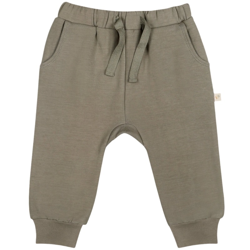 Organic Fleece Jogger Pants – Olive