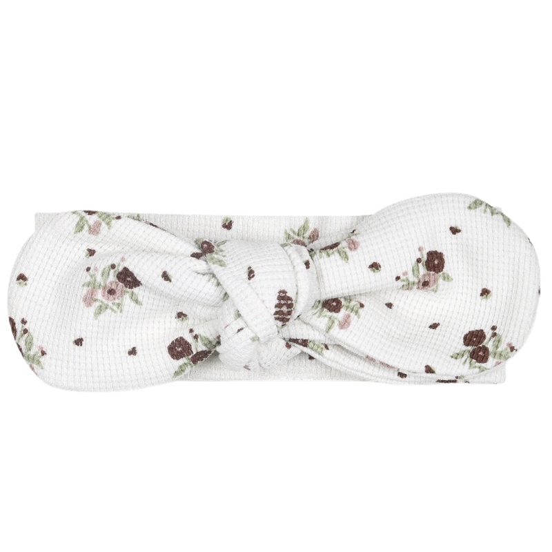 Organic Headwrap – Plum Ditsy