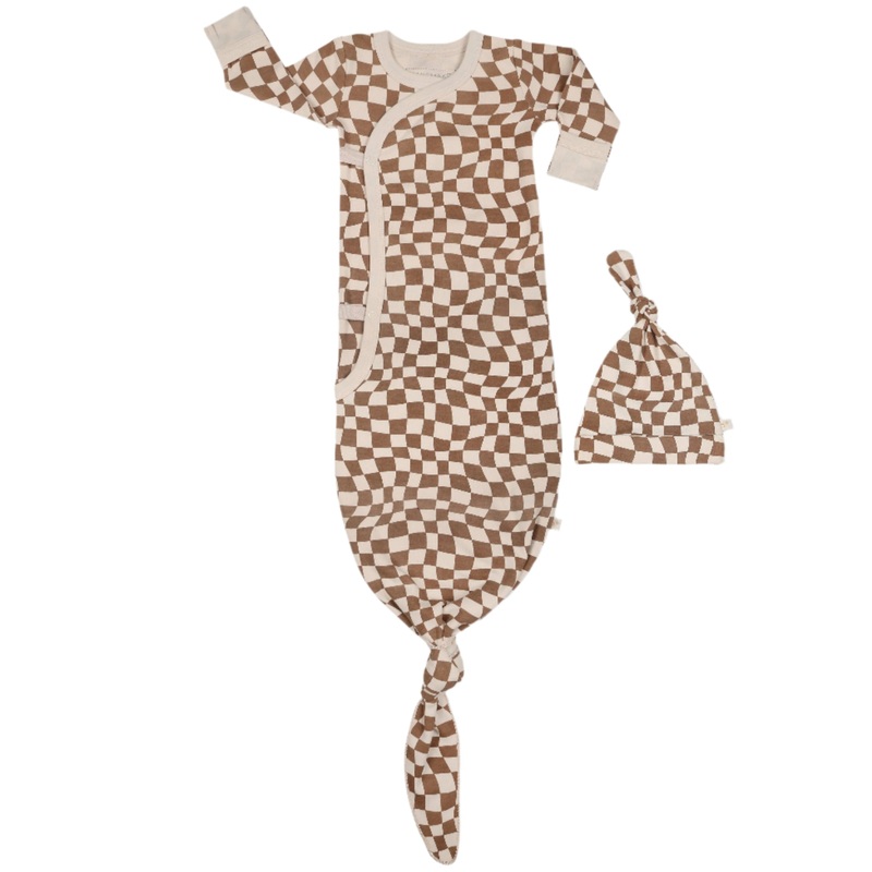 Organic Kimono Knotted Sleep Gown – Groovy
