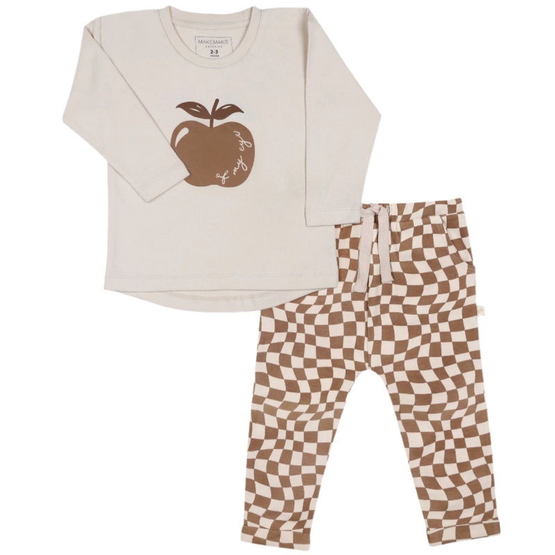 Organic Long Sleeve Tee & Pant Set – Apple Of My Eye