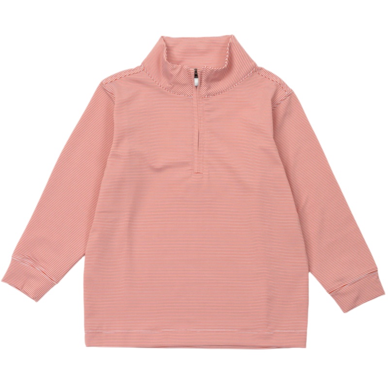 Sam Quarter Zip Pullover by LH Sport – Orange Stripes