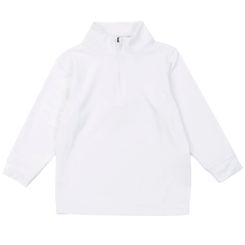 Sam Quarter Zip Pullover by LH Sport – White