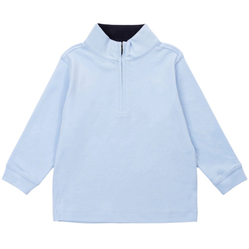 Spencer Quarter Zip Pullover – Light Blue