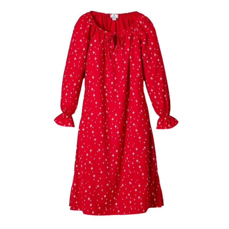 Women’s Flannel Delphine Nightgown in Starry Night
