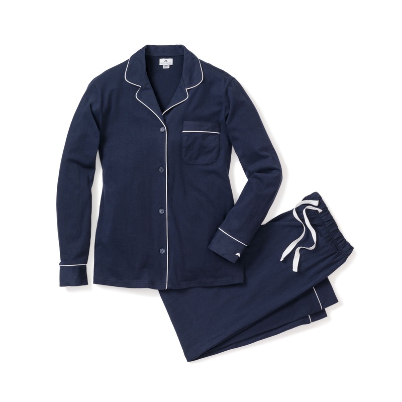 Women’s Flannel Pajama Set in Navy
