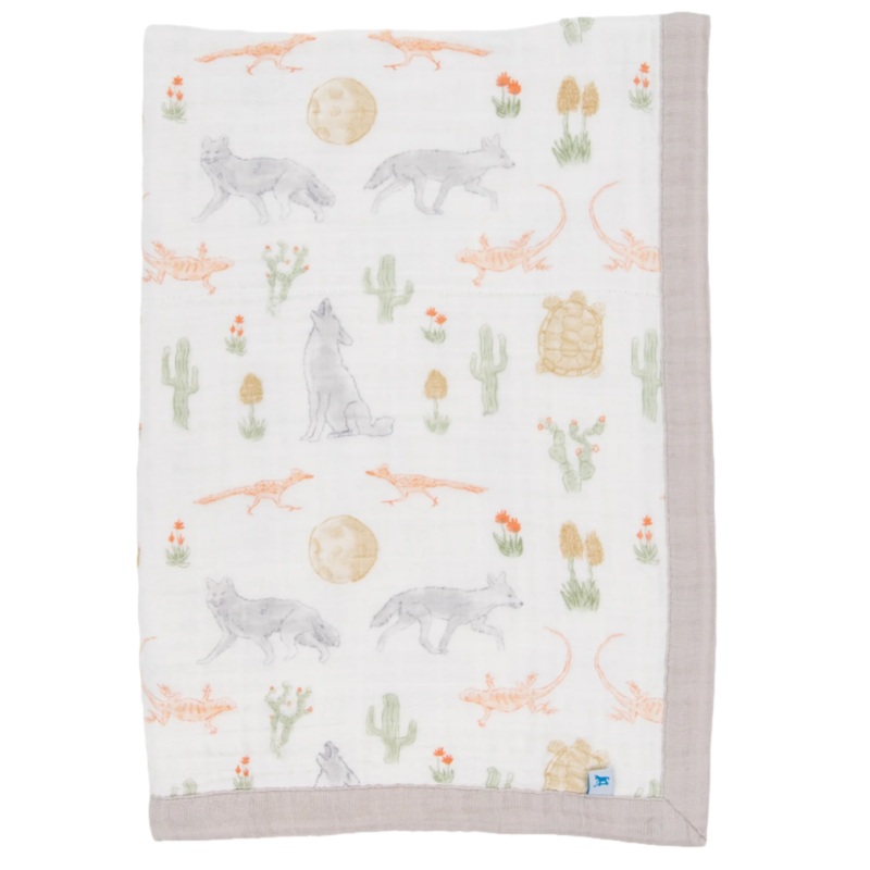 Cotton Muslin Baby Quilt – Desert Night