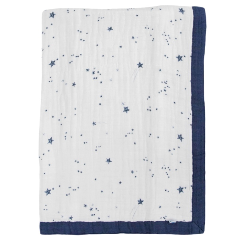 Cotton Muslin Baby Quilt – Shooting Stars