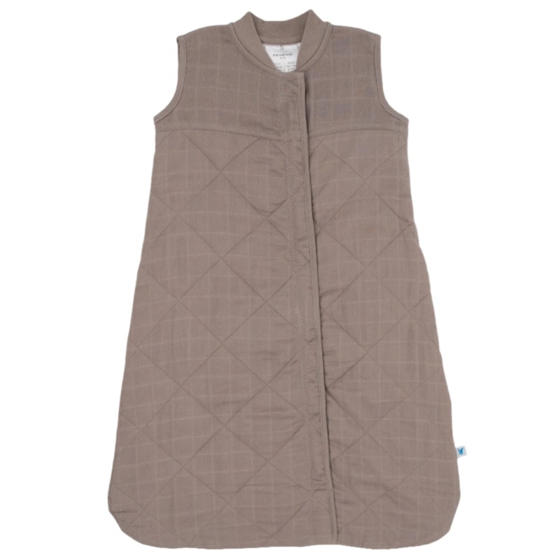 Cotton Muslin Quilted Sleep Bag – Mocha
