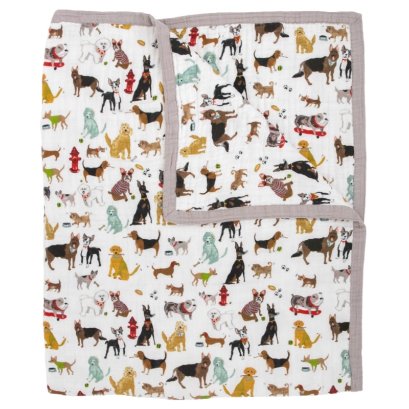 Cotton Muslin Quilted Throw – Woof