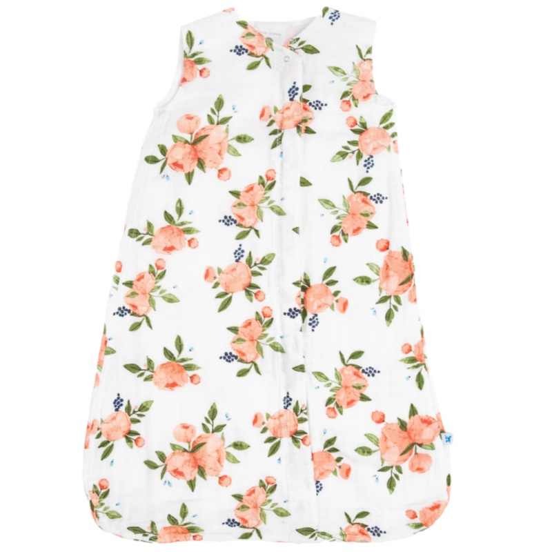 Cotton Muslin Sleep Bag – Watercolor Roses