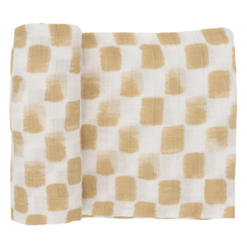 Cotton Muslin Swaddle Blanket – Adobe Checker