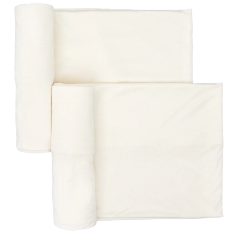 Stretch Knit Swaddle Blanket 2 Pack – White