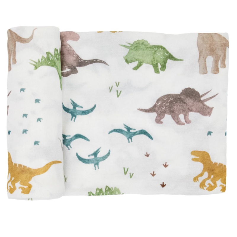 Stretch Knit Swaddle Blanket – Dino Pals