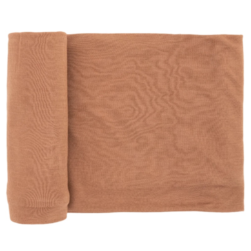 Stretch Knit Swaddle Blanket – Terracotta
