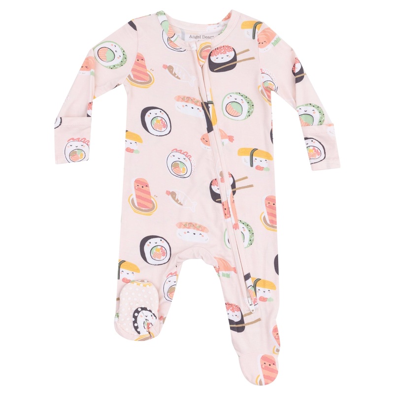 2 Way Zipper Footie – Sushi Pink