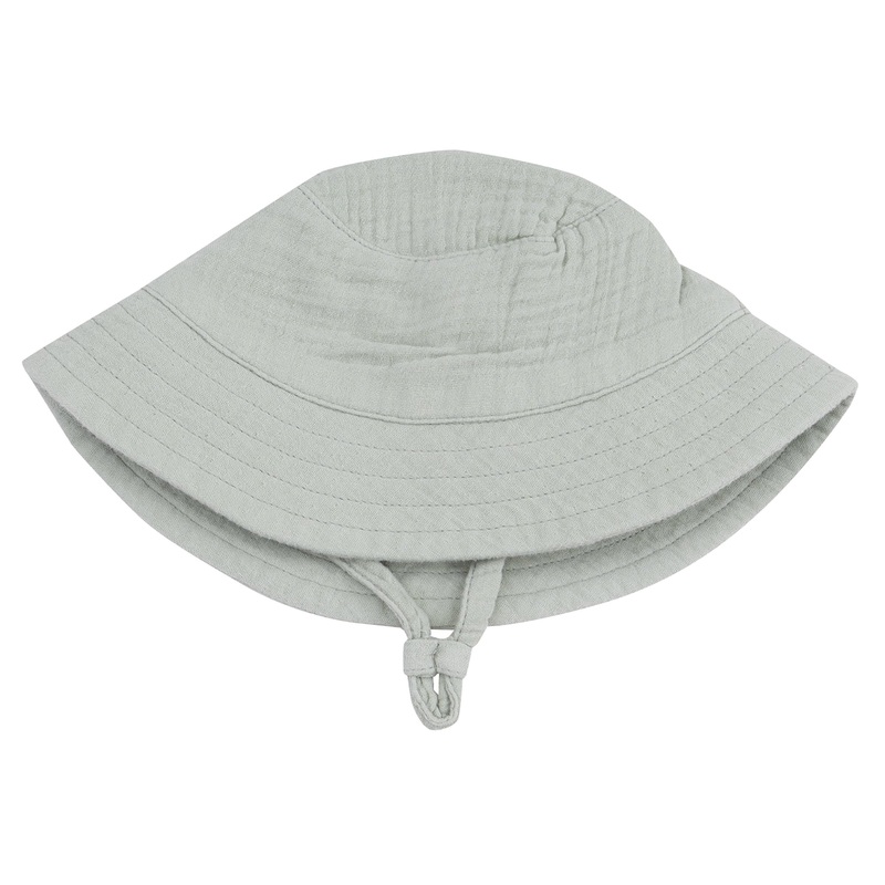 Bucket Hat – Solid Muslin Desert Green