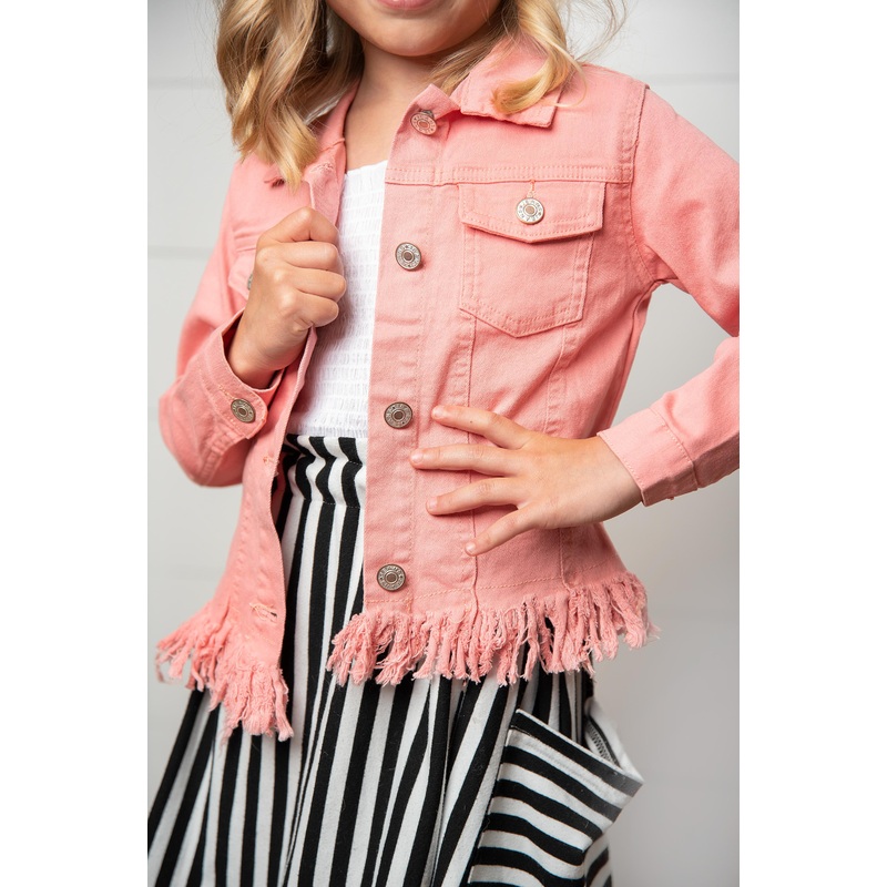 Pink Fringe Jacket