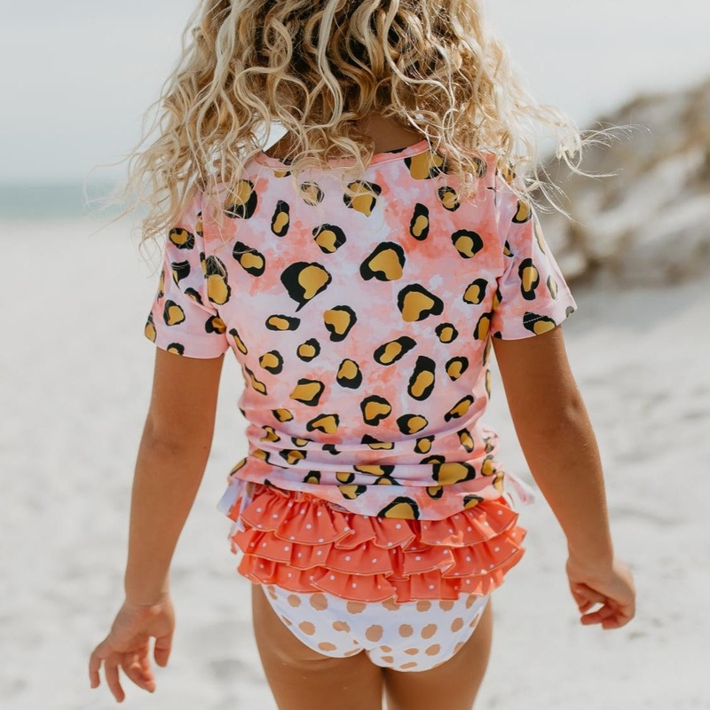 Sophie Pink Lep Rash Guard Swimsuit