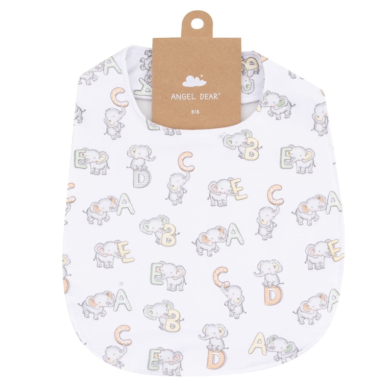 Feeding Bib – Vintage Elephant ABC