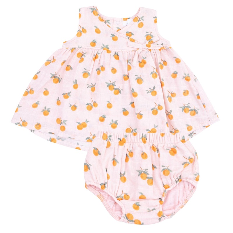 Kimono Dress & Bloomer – Sweet Clementines