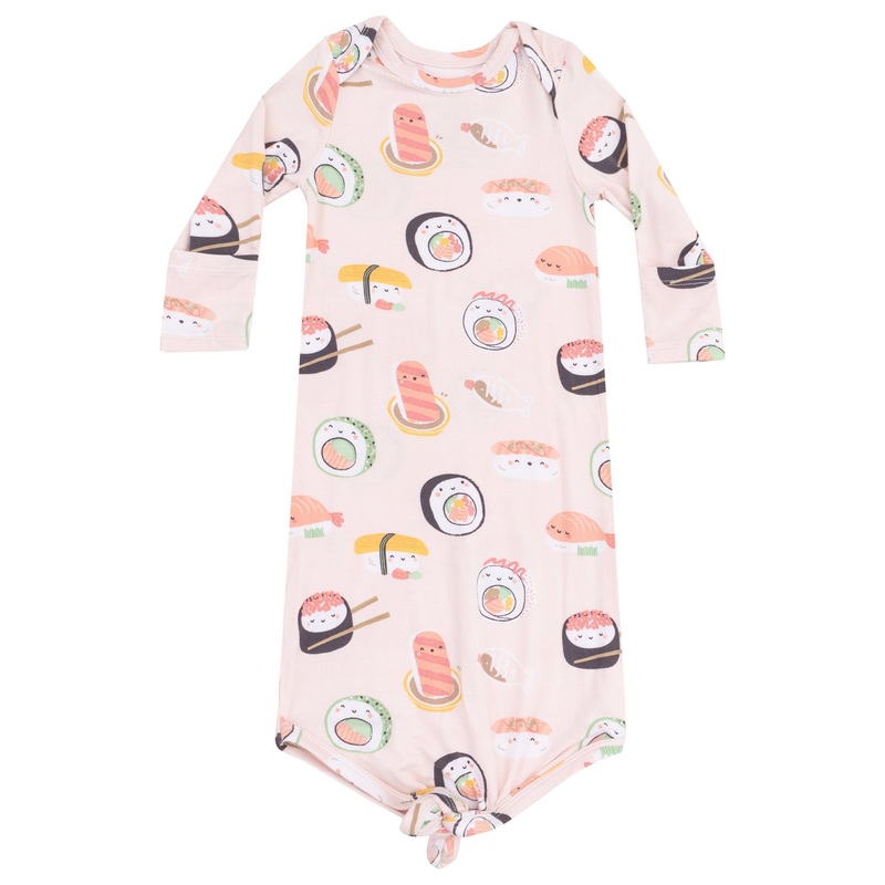 Knotted Gown – Sushi Pink