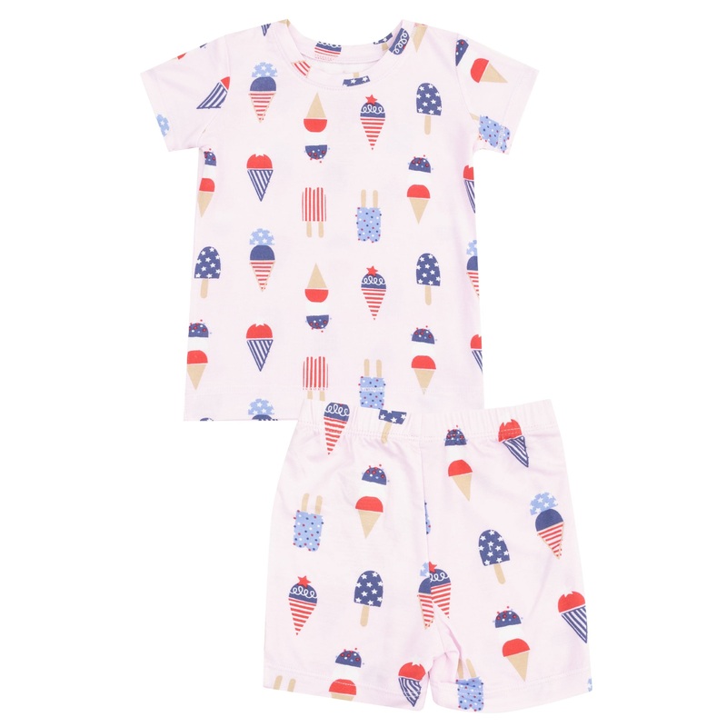 Loungewear Short Set – American Ice Cream – Pink
