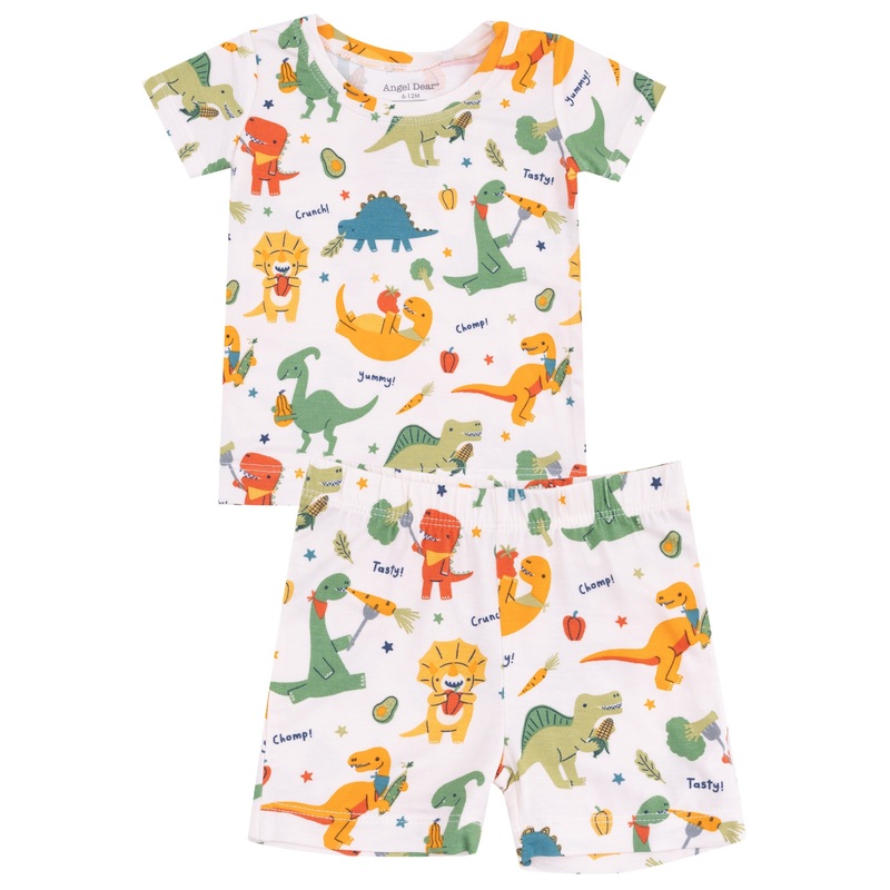 Loungewear Short Set – Veggie Dinos