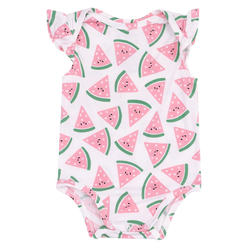 Ruffle Sleeve Bodysuit – Watermelon Hearts