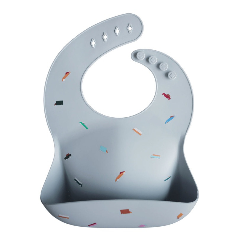 Silicone Baby Bib – Retro Cars