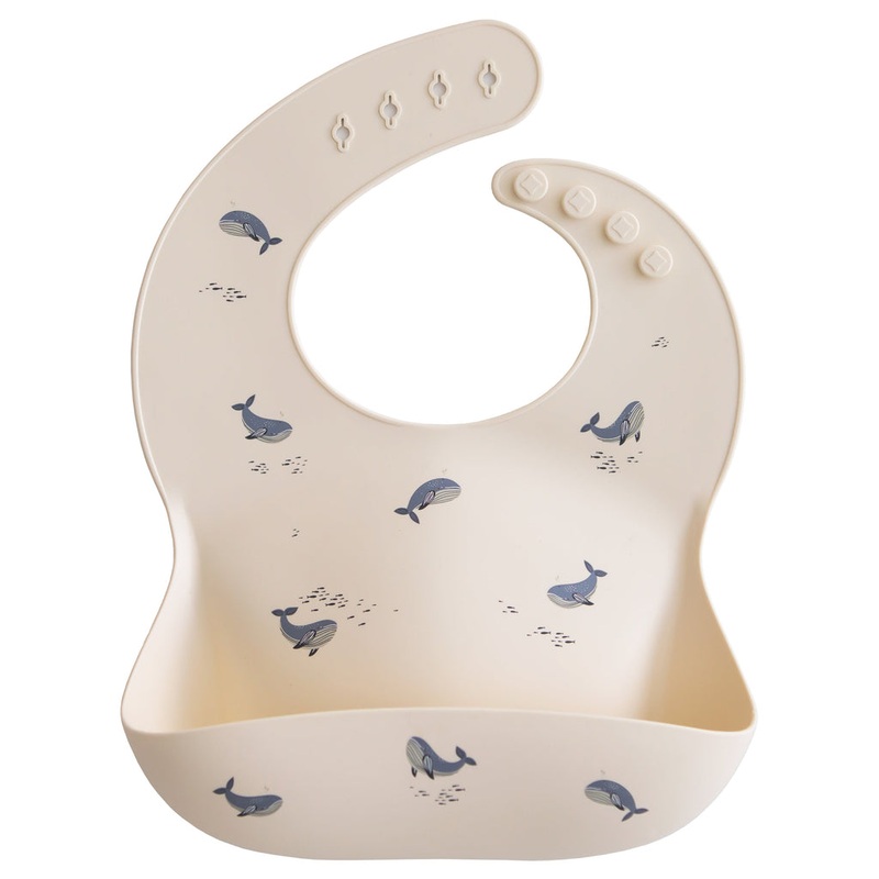 Silicone Baby Bib – Whales