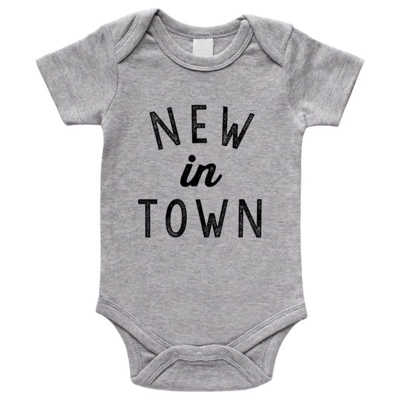 New In Town Organic Baby Bodysuit