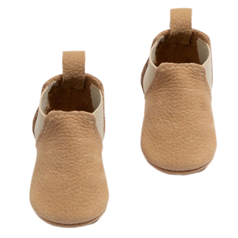 Newborn Weathered Brown Chelsea Boot Baby Shoe