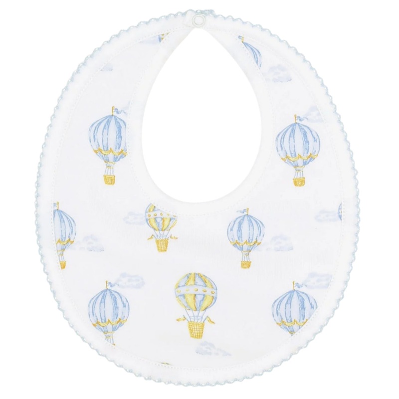 Blue Balloons Print Bib