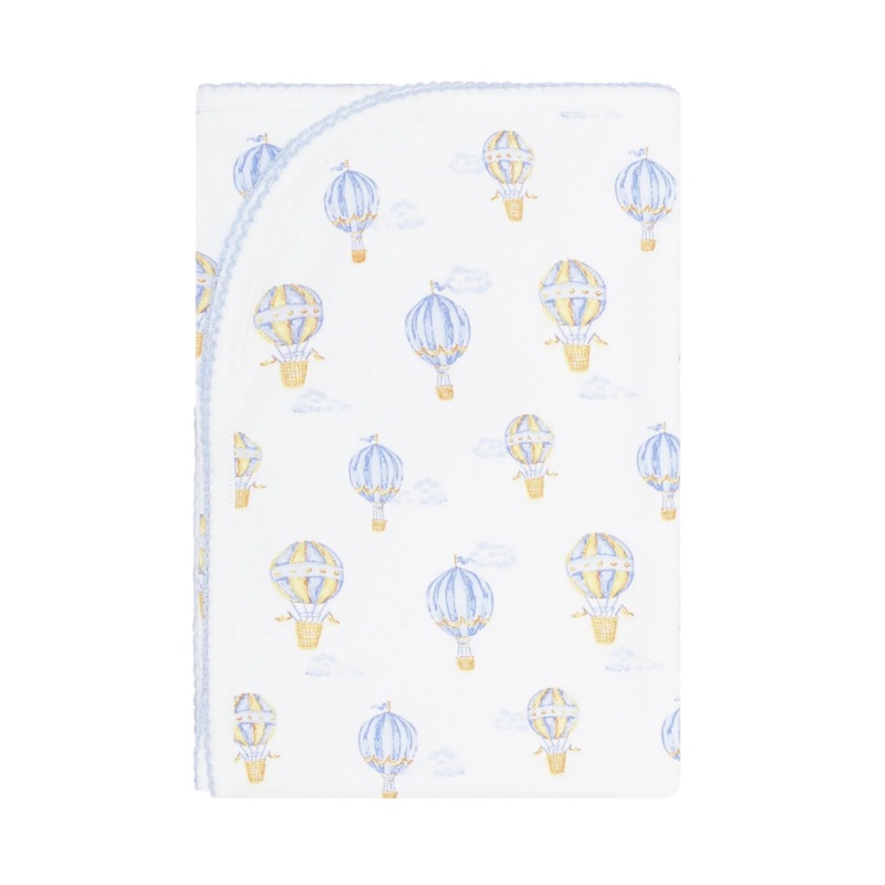 Blue Balloons Print Blanket