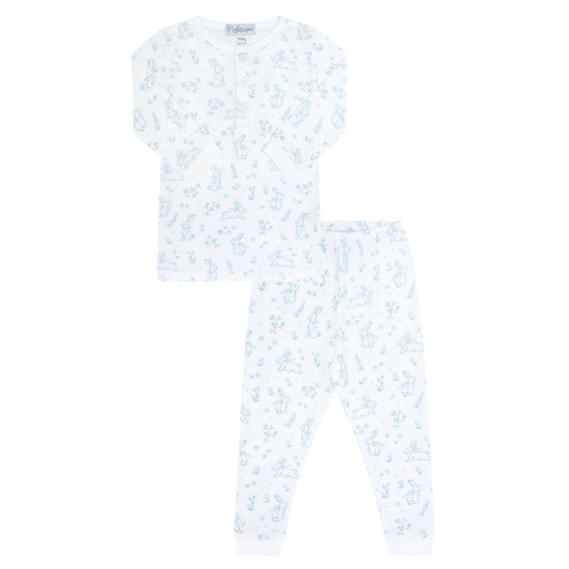 Blue Bunny Toile Pajama