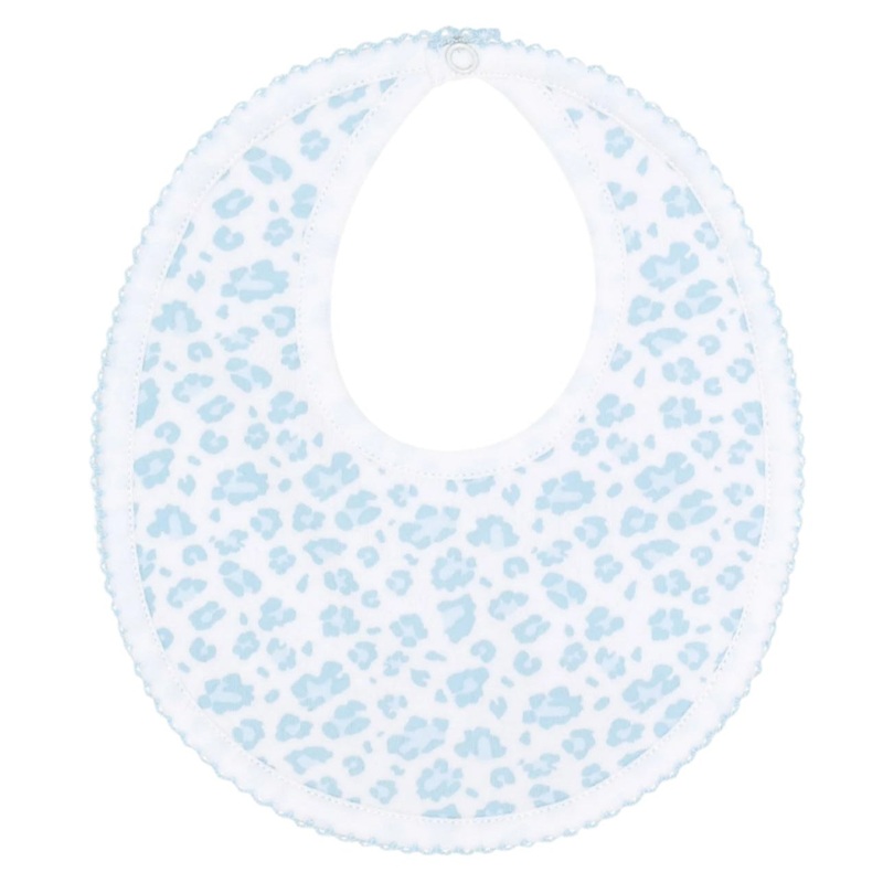 Blue Cheetah Print Bib