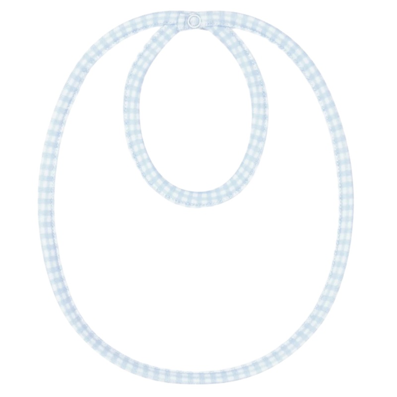 Blue Gingham Bib