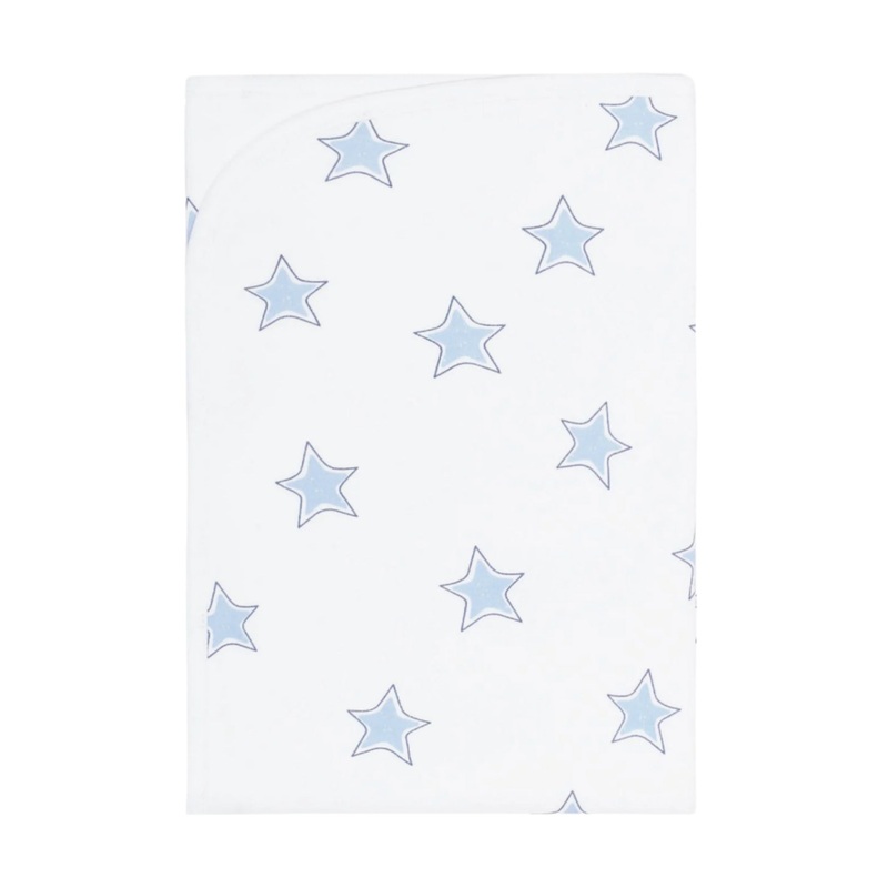 Blue Stars Print Blanket