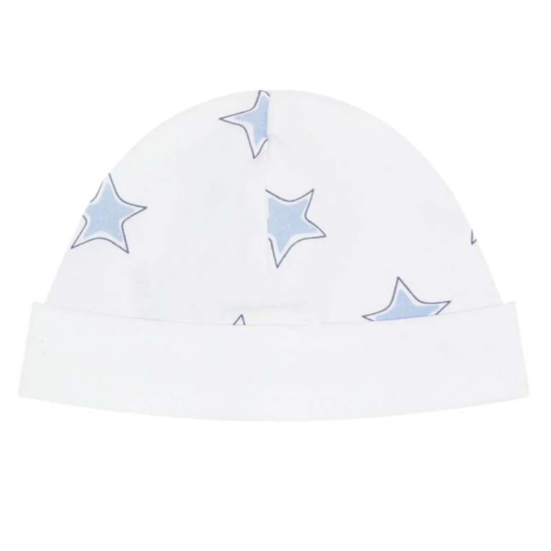 Blue Stars Print Hat