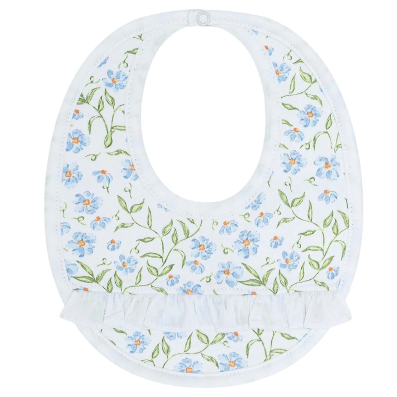 Blue Vines Print Bib