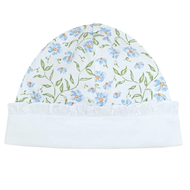 Blue Vines Print Hat