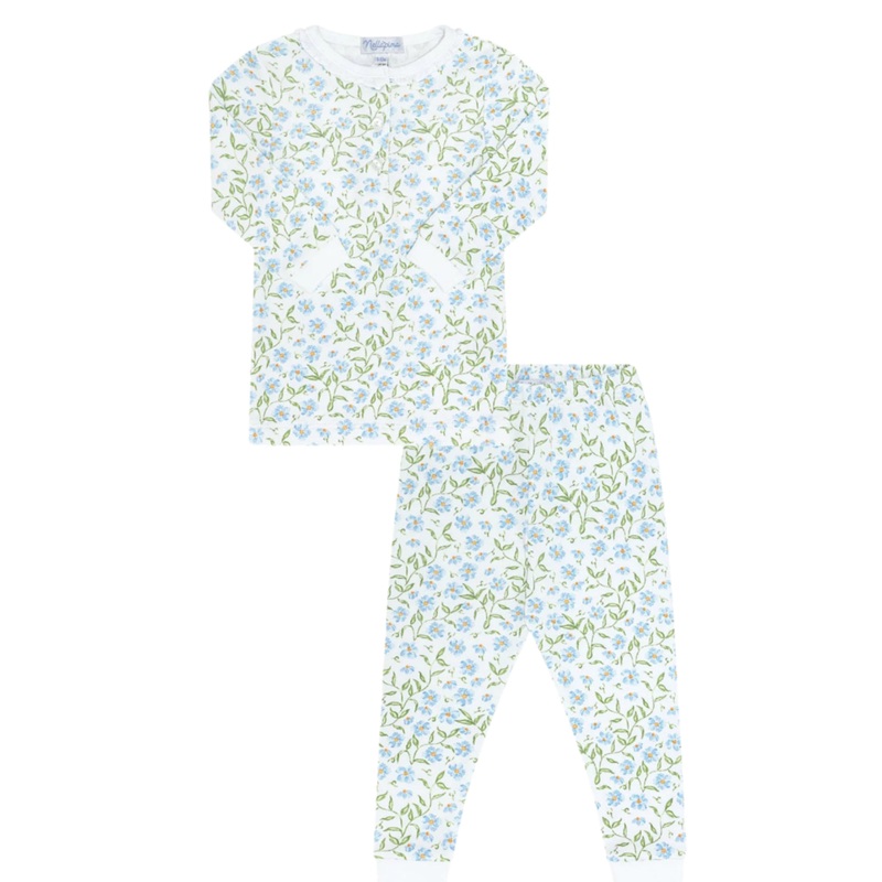 Blue Vines Print Pajama