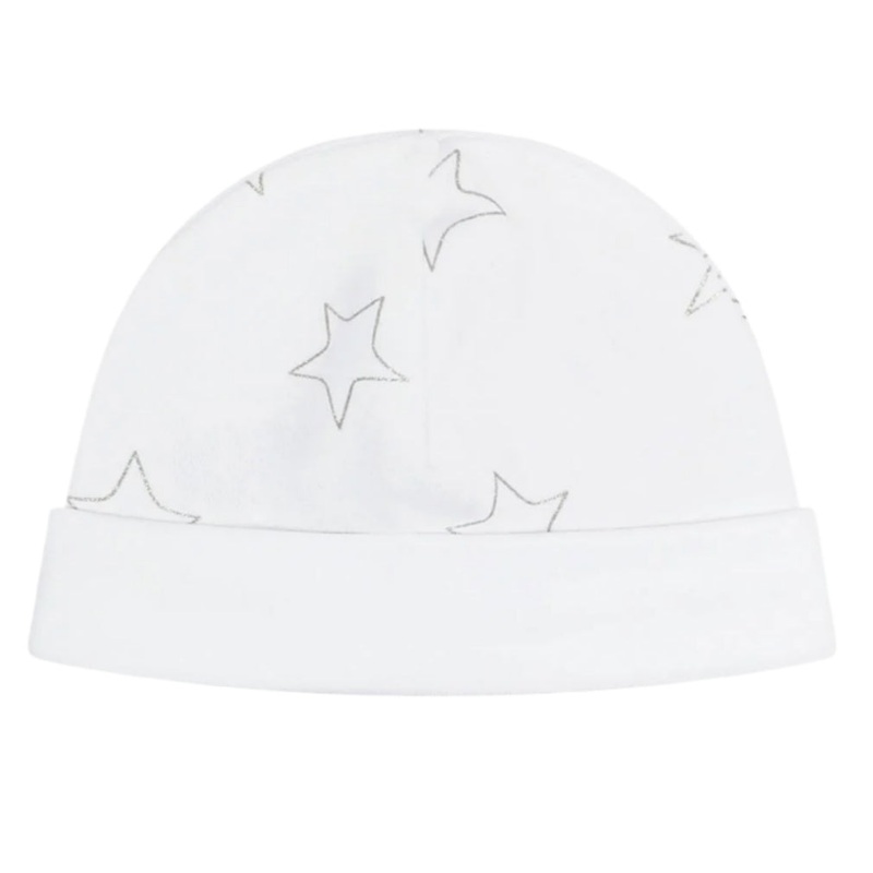 Grey Stars Print Hat
