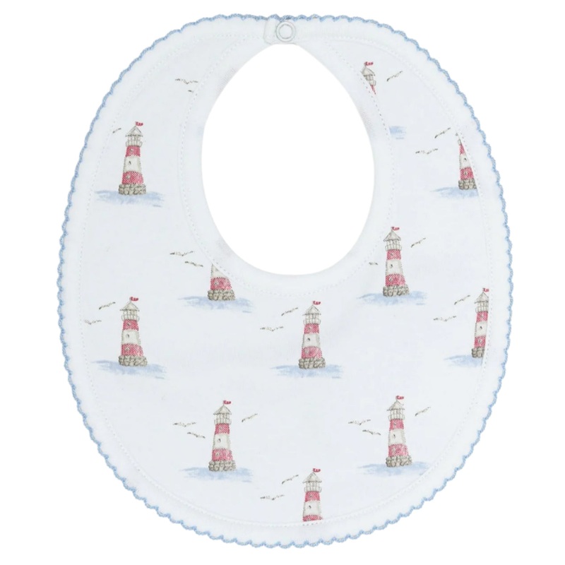 Lighthouse Print Bib