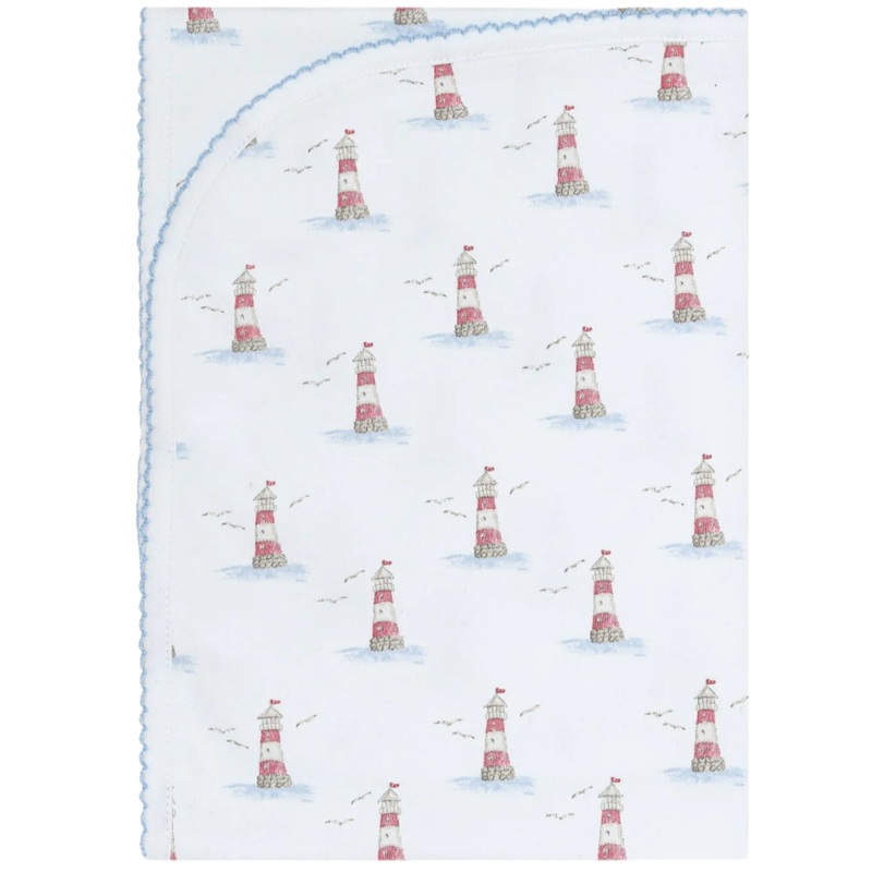Lighthouse Print Blanket