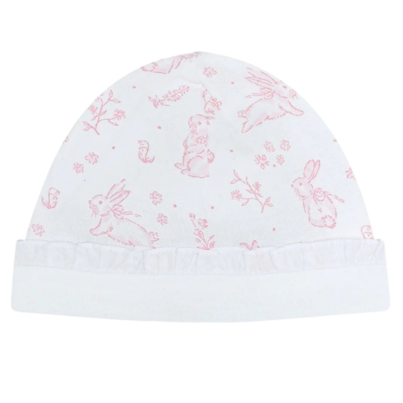 Pink Bunny Toile Hat