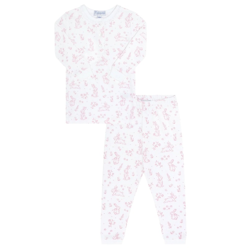 Pink Bunny Toile Pajama